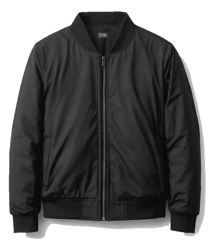 Czarna kurtka bomber