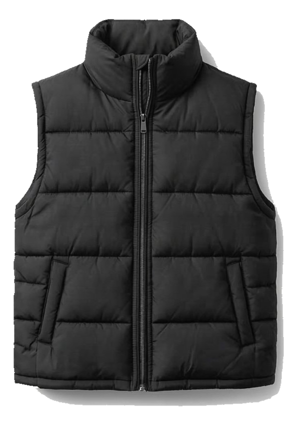 Czarna kamizelka puffer
